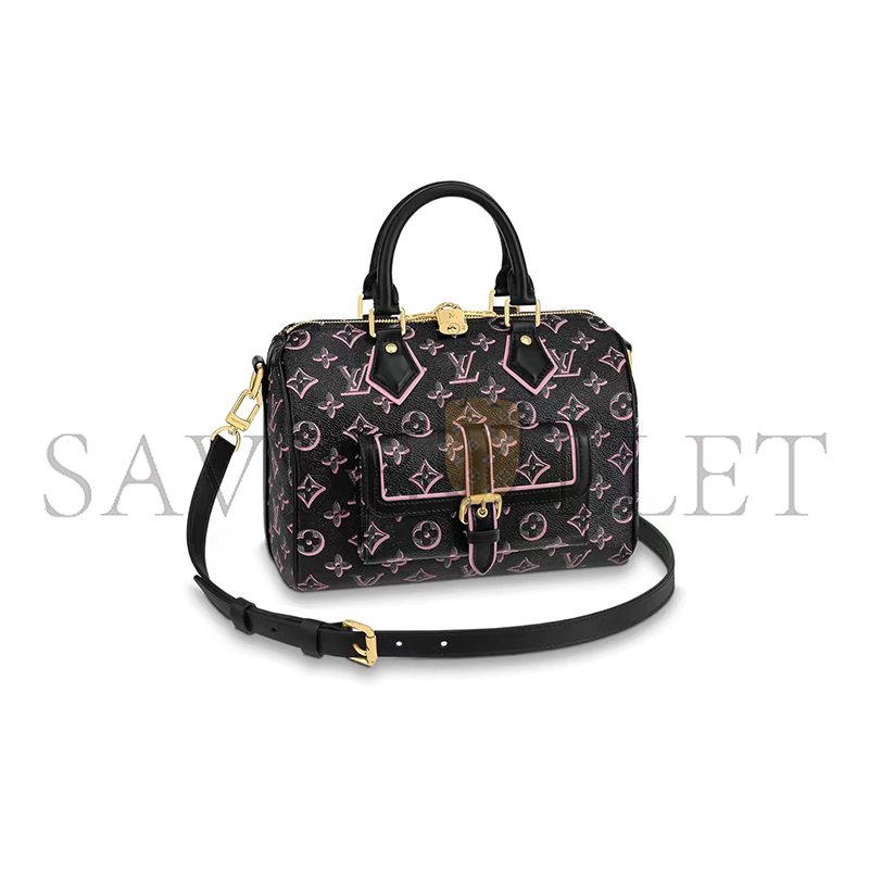 l**is V*t*n speedy bandouliÈre 25 monogram canvas black m20852 (25*19*15cm)